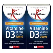 2x Lucovitaal Vitamine D3 75mcg Forte 80 capsules
