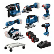 Bosch Professional PRO Accu combiset 7-delig + trolley 18V 3x 5.0Ah - 0615A500HC