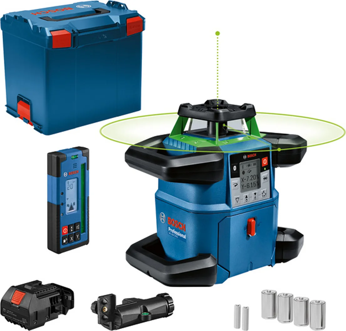Bosch Professional PRO GRL 650 CHVG + LR 65 G Rotatielaser groen in L-Boxx - 0601061V01