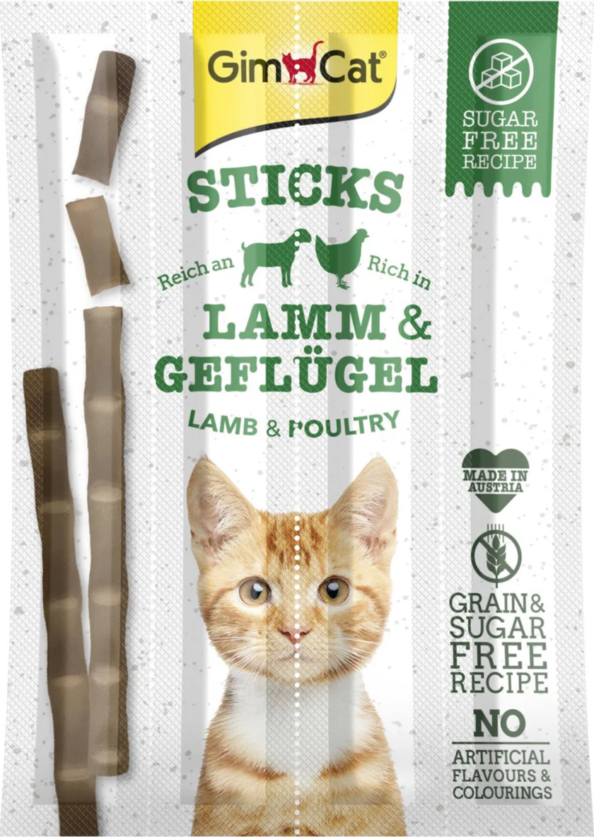 GimCat Sticks Gevogelte & Lam 4 stuks