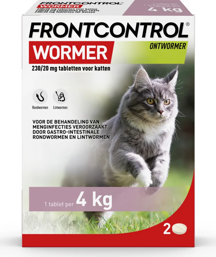 Frontcontrol Wormer Ontworming Tabletten Kat 2 tabletten