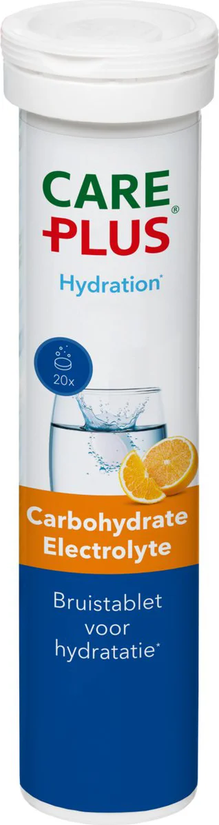 Care Plus Carbohydrate Electrolyte Bruistablet Orange 20ST