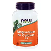 NOW Magnesium & Calcium 2:1 Tabletten 100TB