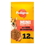 Pedigree Adult Mini Hondenbrokken Rund en Groenten 12 kg