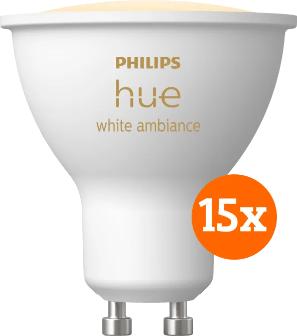 Philips Hue White Ambiance GU10 15-pack