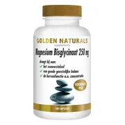Golden Naturals Magnesium Bisglycinaat 250mg 180 vegacapsules