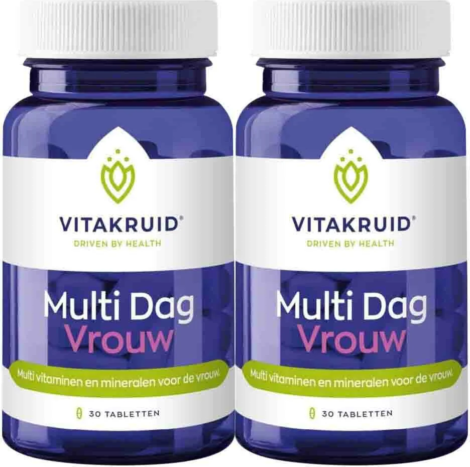 2x Vitakruid Multi Dag Vrouw 30 tabletten