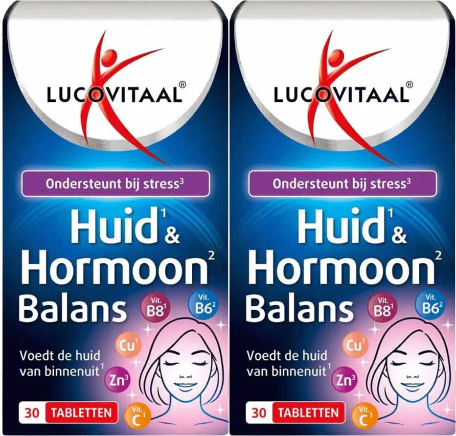 2x Lucovitaal Huid & Hormoon Balans 30 tabletten