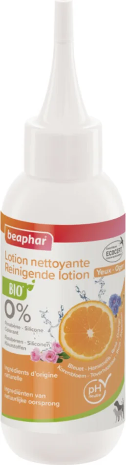 3x Beaphar Bio Reinigende Lotion Ogen 100 ml