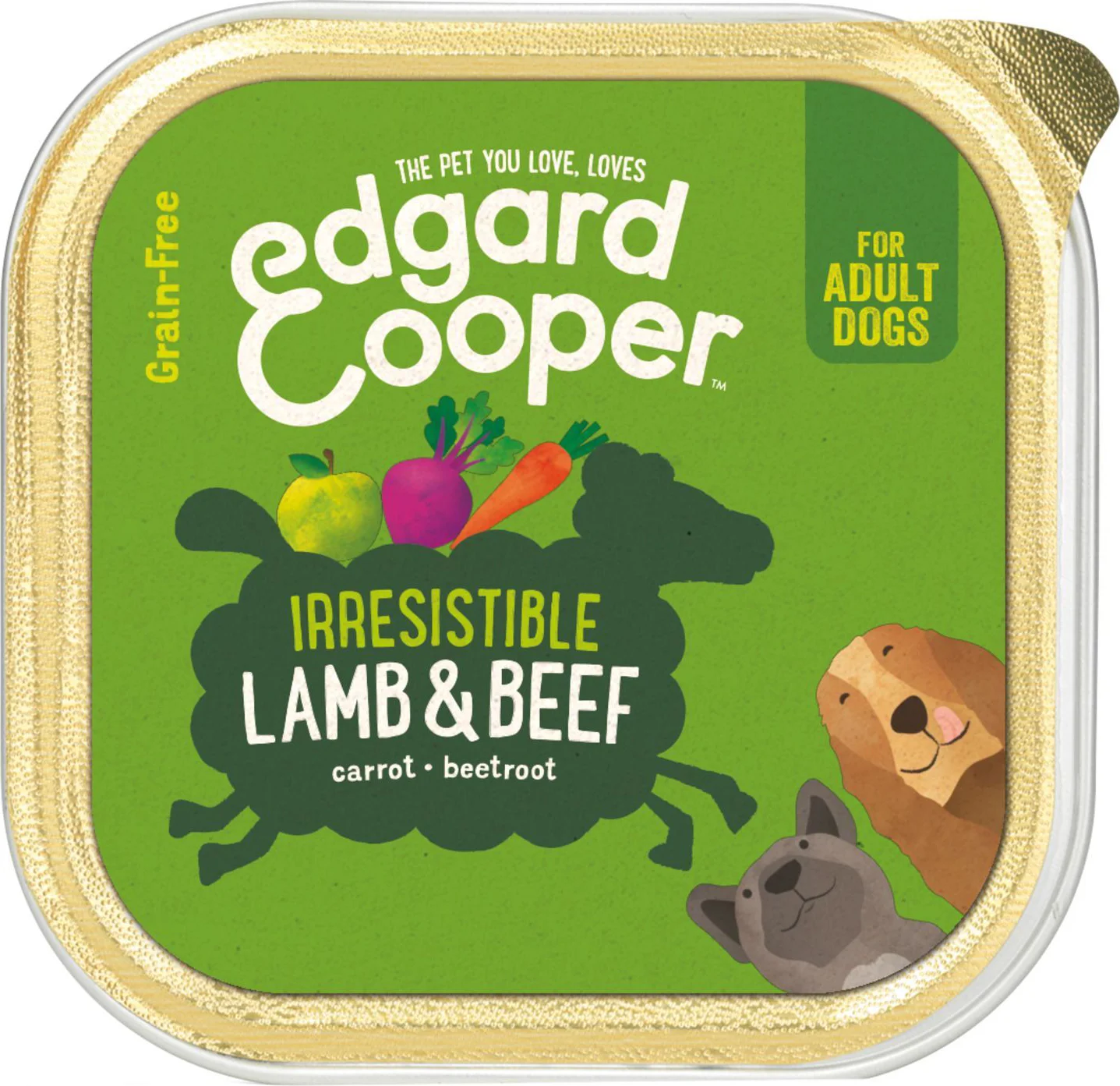 Edgard & Cooper Kuipje Vers Vlees Hondenvoer Lam - Rund 150 gr