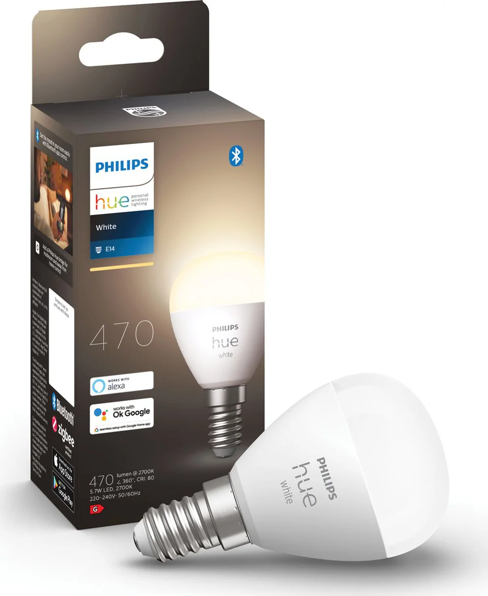 Philips Hue Kogellamp White E14 Losse lamp