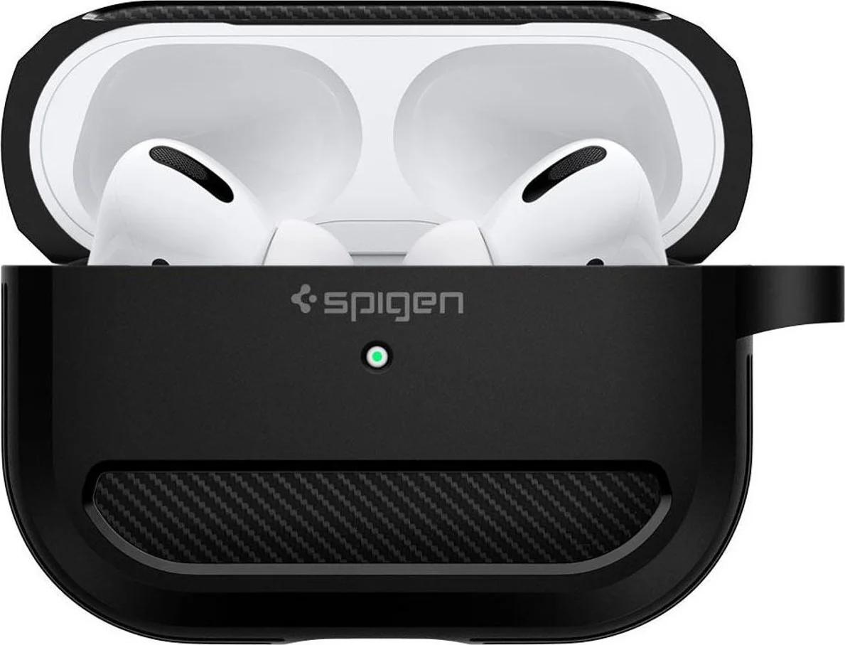 Spigen Rugged Armor Hoesje geschikt voor de Apple AirPods Pro Zwart