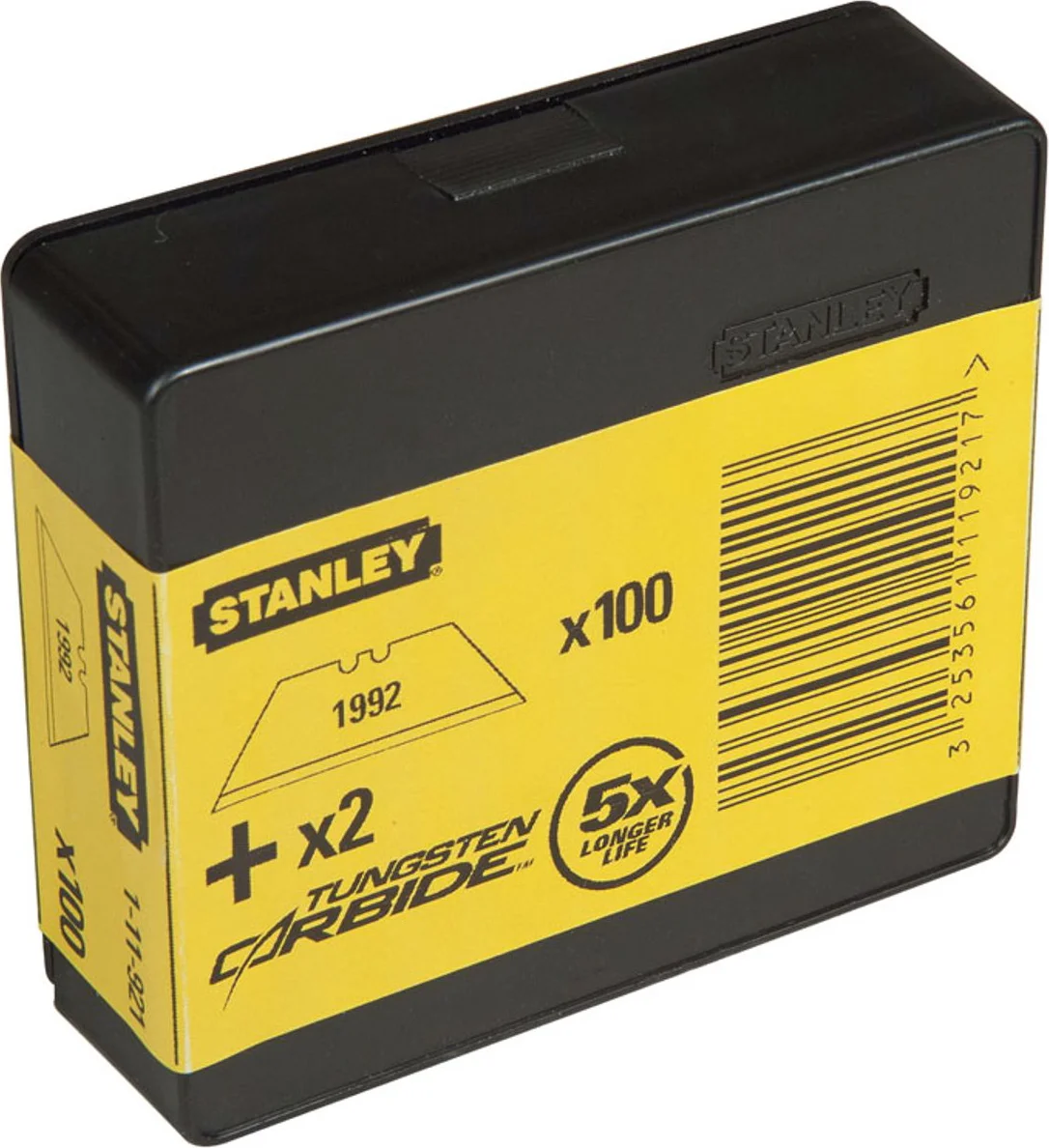 Stanley 8-11-921 Trapeziumreservemesjes 1992 zonder gaten VE=100