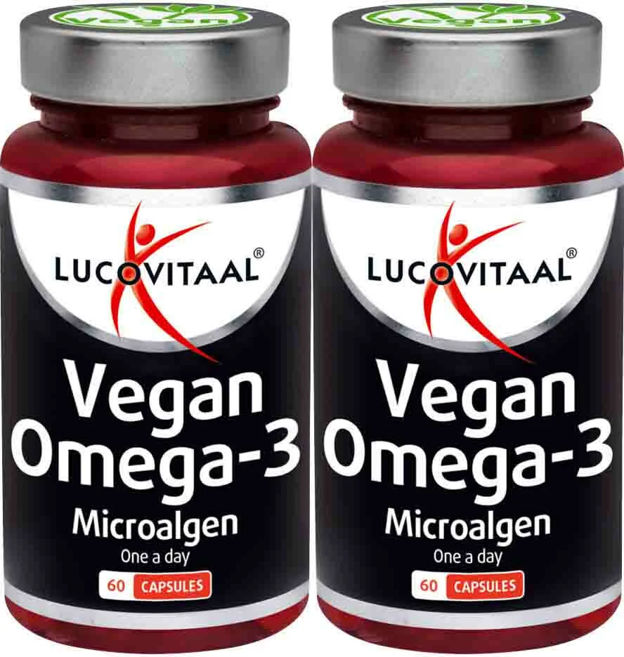 2x Lucovitaal Vegan Omega-3 Microalgen 60 capsules