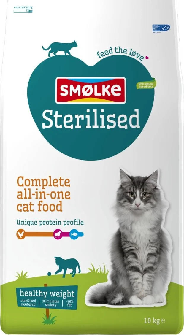 Smolke Kattenvoer Sterilised 10 kg