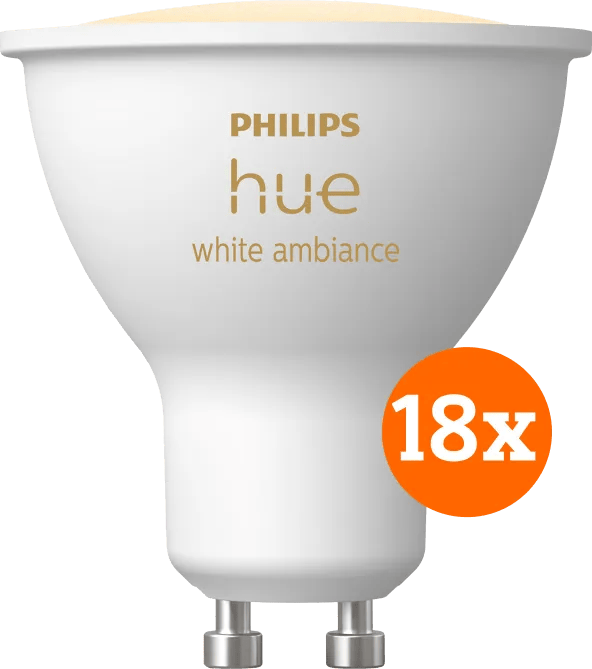 Philips Hue White Ambiance GU10 18-pack