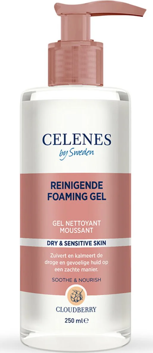 Celenes by Sweden Cloudberry Reinigende Schuimgel - Droge/Gevoelige Huid 250ML