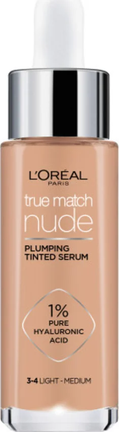 2x L'Oréal True Match Nude Getint Serum 3-4 Light Medium 30 ml