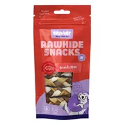 4x Braaaf Hondensnack Twister Vlecht Mini 6 cm 60 gr