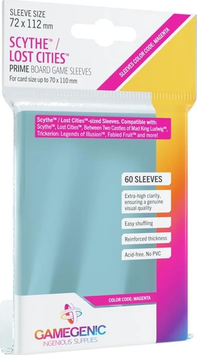 Gamegenic: Prime Board Game Sleeves - Magenta