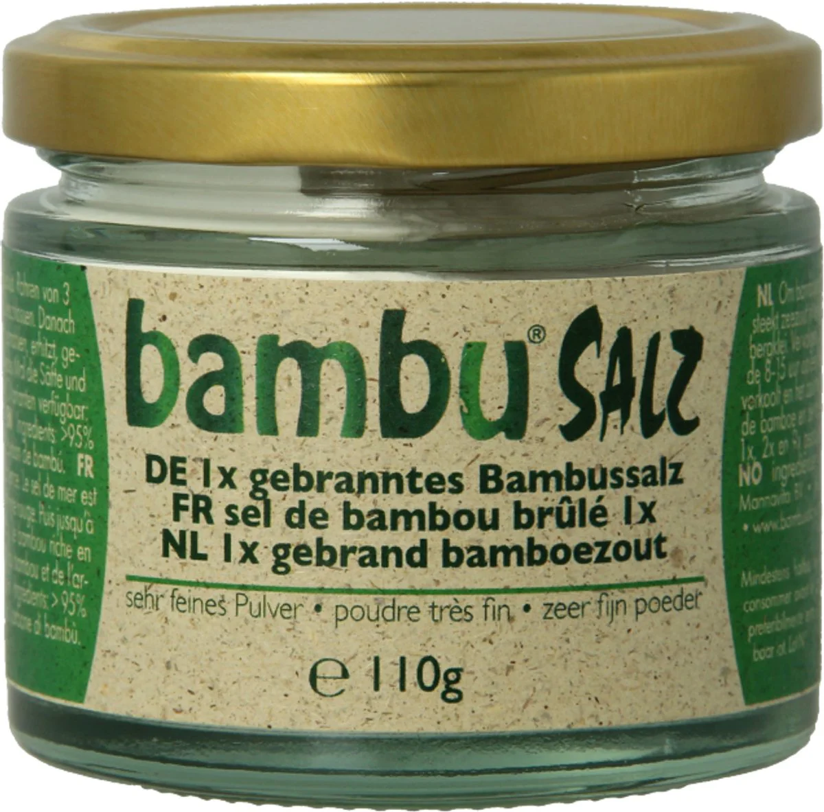 Bambu Salz Gebrand Bamboezout 110GR
