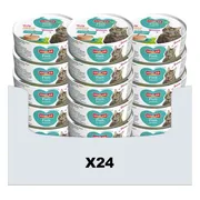 24x Smolke Kattenvoer Soft Paté Vis 80 gr