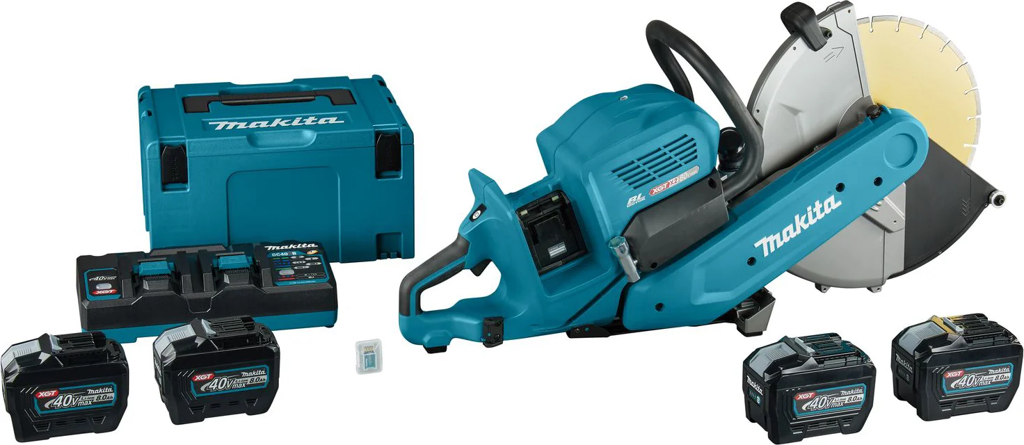 Makita CE002GL402X Accu Doorslijper 355mm 2 x AWS XGT 40V Max 8.0Ah (4st.)