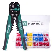 VONROC Professionele automatische striptang - krimp- en isoleertang - Met 270-delig accessoireset