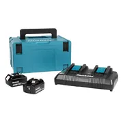 Makita Accu Starterset 18V DC18RD 2xBL1850B - 197629-2