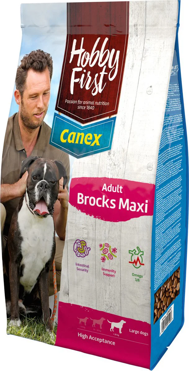 HobbyFirst Canex Hondenvoer Adult Brocks Maxi 12 kg