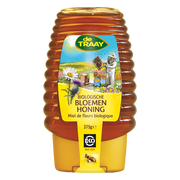 De Traay Bloemenhoning Biologisch Knijpfles 365GR