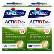 2x Davitamon Actifit 50+ 90 tabletten