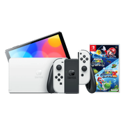 Nintendo Switch OLED Wit + Super Mario Galaxy 1+2
