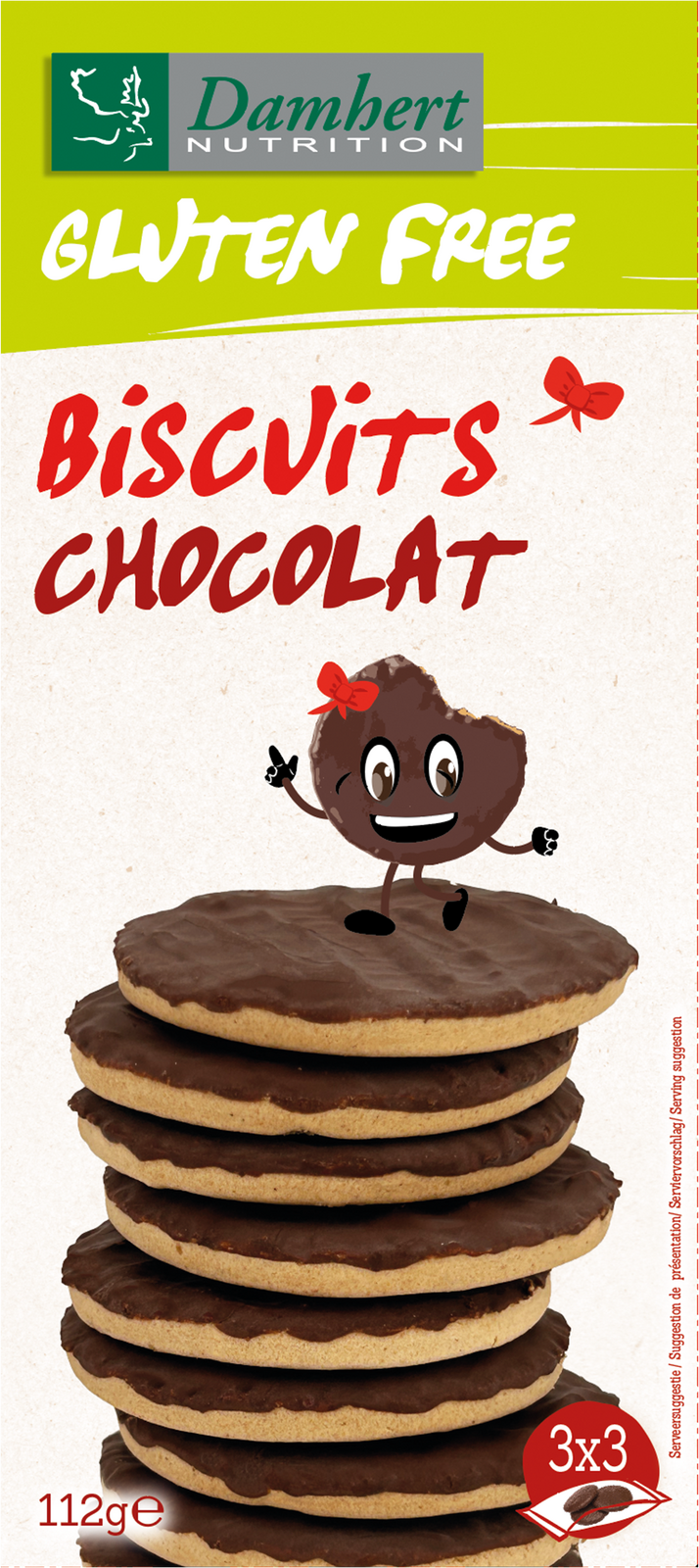 Damhert Gluten Free Biscuits Chocolat 112GR