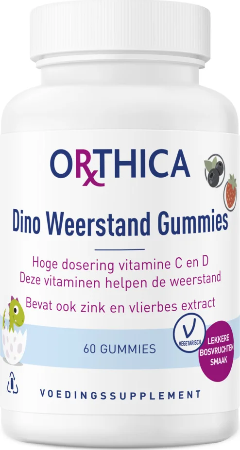 2x Orthica Dino Weerstand Gummies 60 stuks