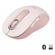 Logitech Signature M650 - Draadloze Muis - Bluetooth en USB Nano Ontvanger - Roze