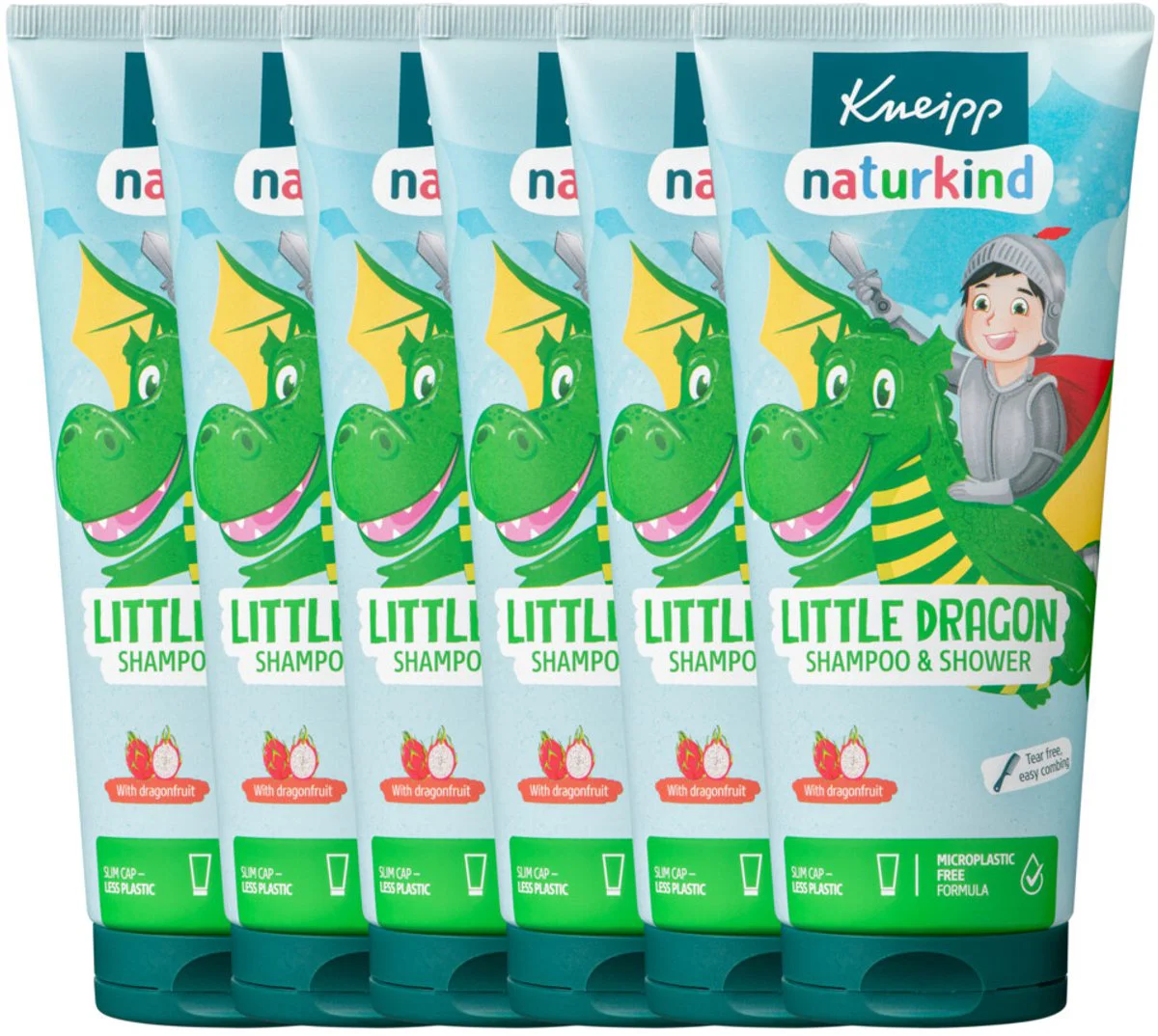 6x Kneipp Shampoo & Douche Drakenkracht 200 ml