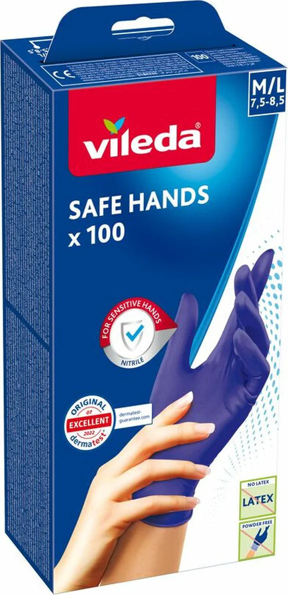 Vileda Safe Hands Handschoenen 100 Stuks