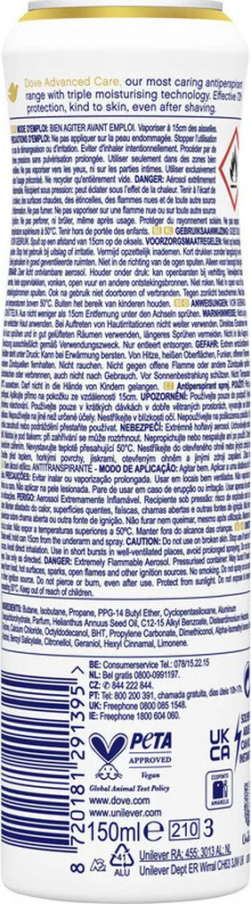 Dove Advanced Care Go Fresh Açai Berry & Waterlily Deospray 150ML