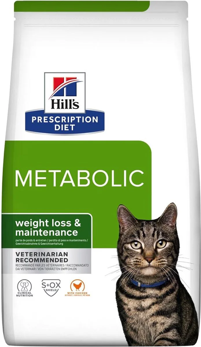 Hill's Prescription Diet Metabolic Weight Management Kattenvoer Droog Kip 3 kg