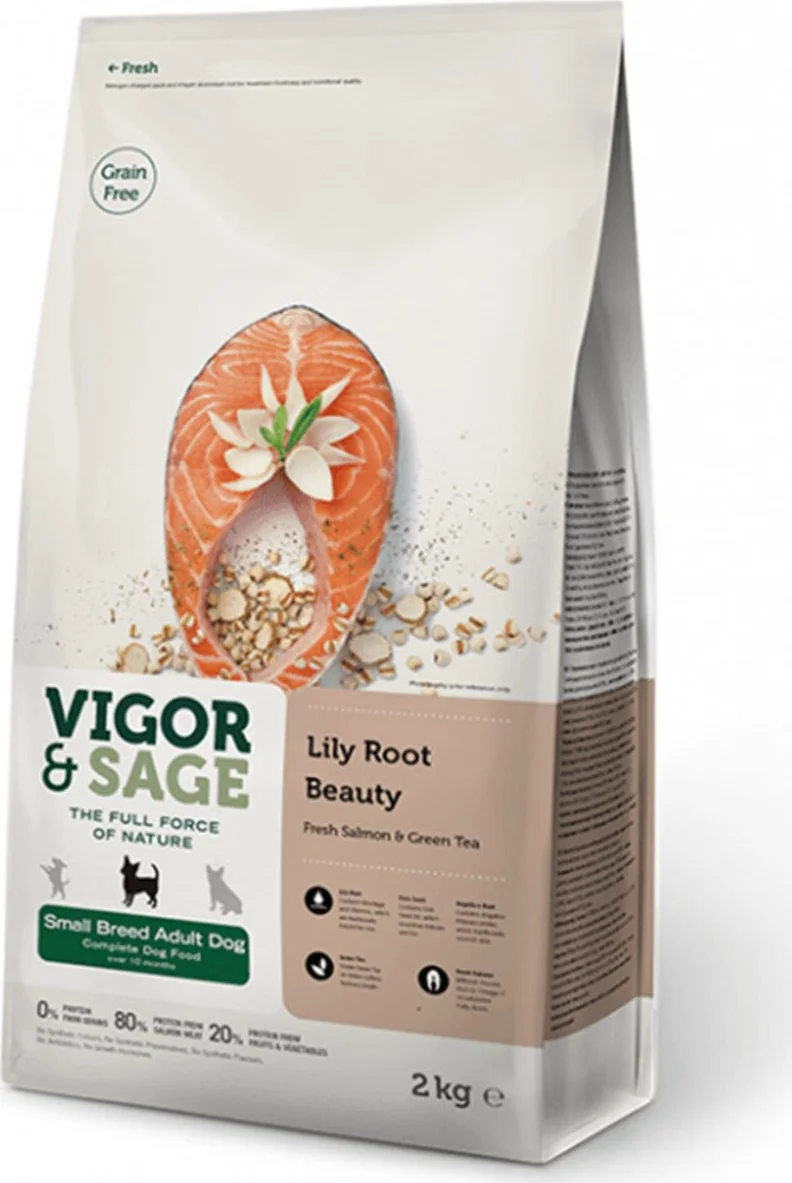 Vigor & Sage Hondenvoer Small Lilly Root Beauty 2 kg