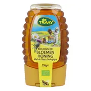 De Traay Bloemenhoning Biologisch Knijpfles 250GR