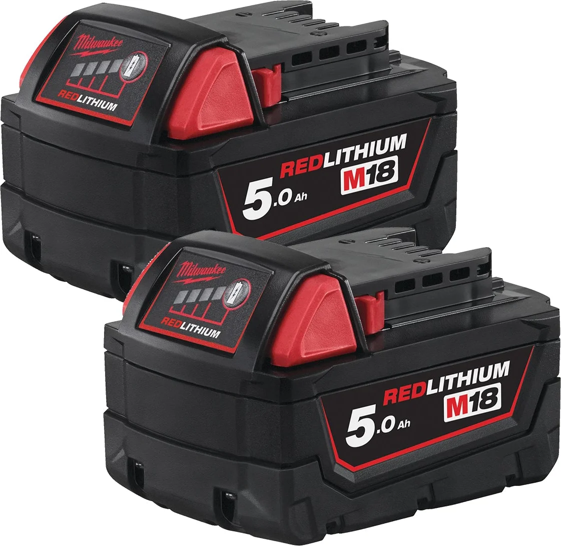 Milwaukee M18 B52 Accu set 18V 2x 5.0Ah - 4932451242
