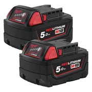 Milwaukee M18 B52 Accu set 18V 2x 5.0Ah - 4932451242