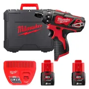 Milwaukee M12 BD-202C Accu Subcompactschroevendraaier 12V 2.0Ah Li-Ion M12™ in koffer - 4933441900