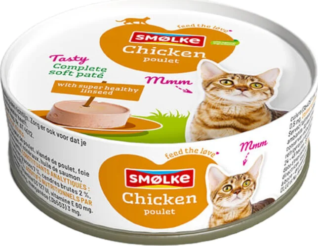 Smolke Kattenvoer Soft Paté Kip 80 gr