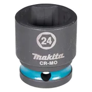 Makita E-16209 Impact Black Krachtdop 1/2" | 24 x 38 mm