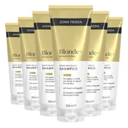 6x John Frieda Blonde+ Repair Bond Building Shampoo 250 ml
