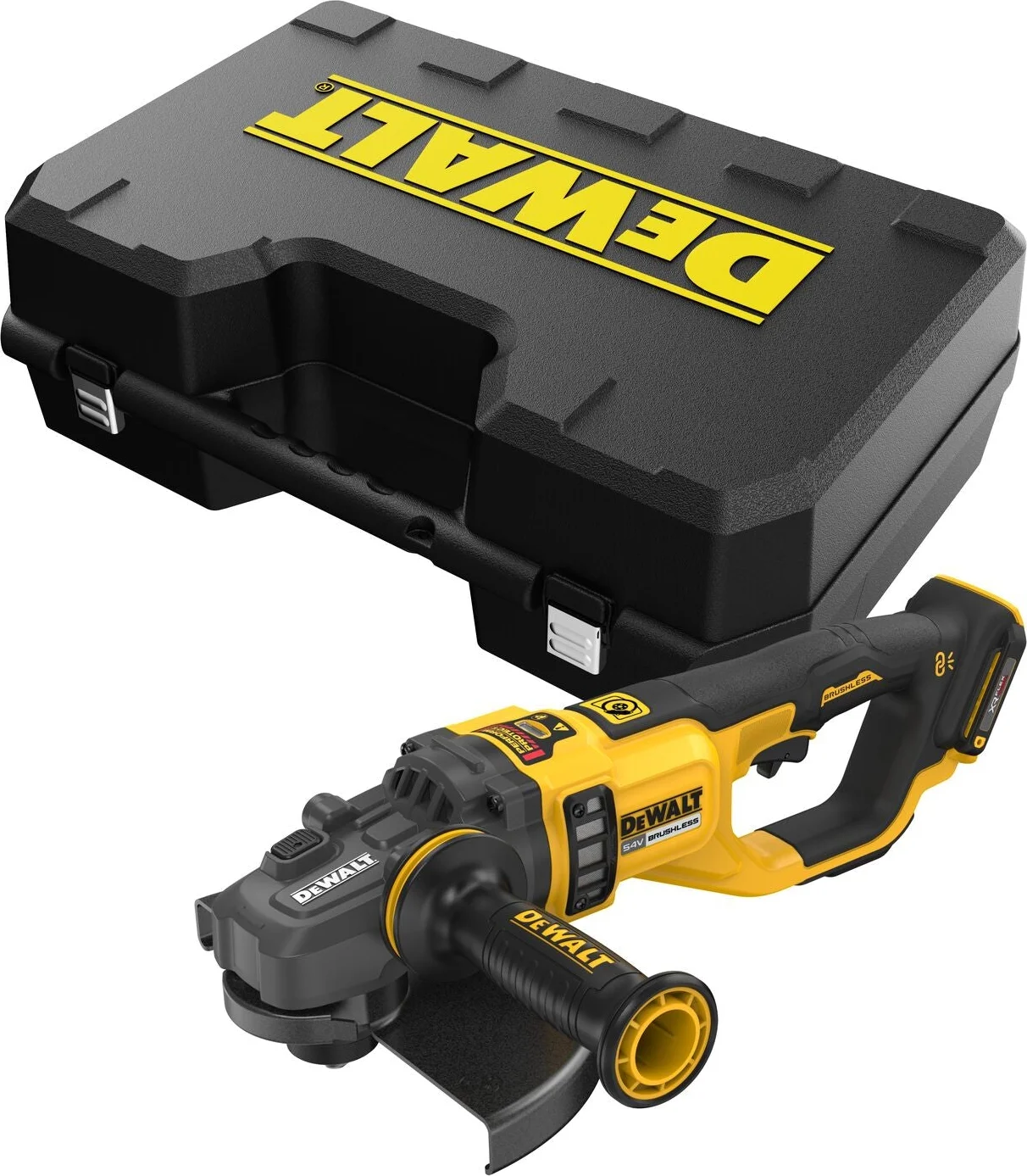 DeWALT DCG460NK Accu Haakse Slijper 230mm 54V XR FlexVolt Basic Body in koffer