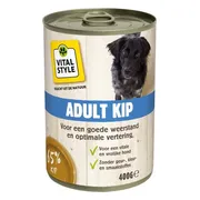 Vitalstyle Hondenvoer Nat Kip 400 gr